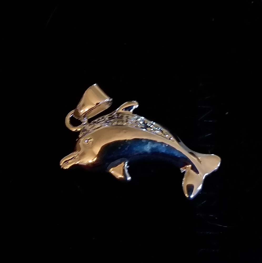 Sterling Silver 925 * Dolphin * Pendant for Necklace or bracelet